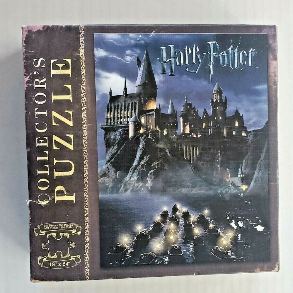Harry Potter USAopoly "Hogwarts" Collector's 550 Piece Jigsaw Puzzle Complete